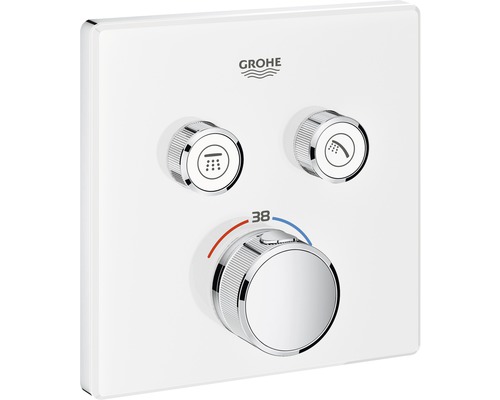 GROHE Duscharmatur mit Thermostat GROHTHERM SMARTCONTROL mondweiss 29156LS0