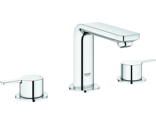 Mélangeur de lavabo GROHE Lineare chrome 20304001 sans corps de base à encastrer Robinet de lavabo Grohe avec deux poignées