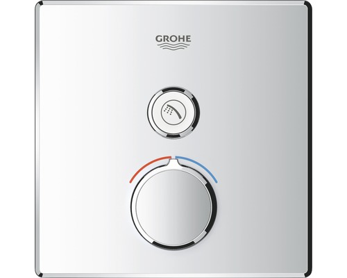 Robinet de baignoire encastré GROHE GROHE SmartControl Mixer chrome 29147000 Logo Grohe sur mitigeur thermostatique pour douche