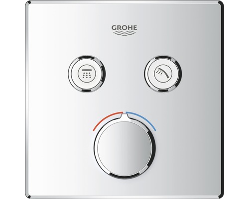 GROHE Badewannenarmatur Unterputz GROHE SMARTCONTROL MIXER chrom 29148000 Grohe Logo Duschthermostat mit Kopfbrause und Handbrause Funktion