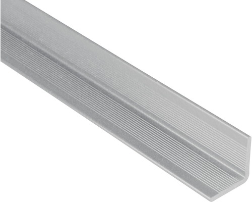 Konsta Wandabschluss Aluminium/Silbergrau 40x40x2500 mm Aluminium Winkelschiene