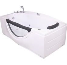 Baignoire avec pomme de douche et porte d''accès