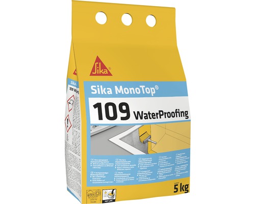Sika MonoTop® 109 WaterProofing mortier 5 kg Sika MonoTop 109 WaterProofing, sac de 5 kg
