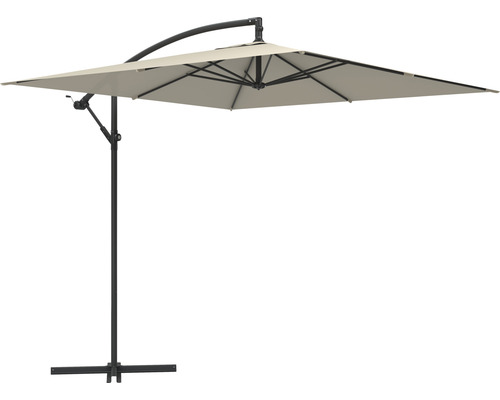 Ampelschirm Soluna Sonnenschirm Granville 250 x 250 cm Höhe 270 cm ecru inkl. Kreuzfussständer Ampelschirm Soluna Sonnenschirm Granville 250 x 250 cm Höhe 270 cm ecru inkl. Kreuzfussständer
