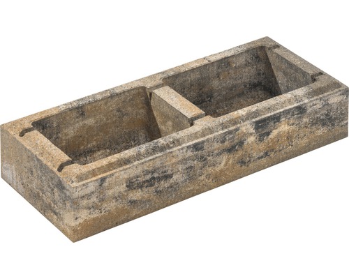 Brique de construction iBrixx Pure calcaire coquiller 60x25x12,5 cm (unité de commande 4 briques creuses et 2 briques pleines)