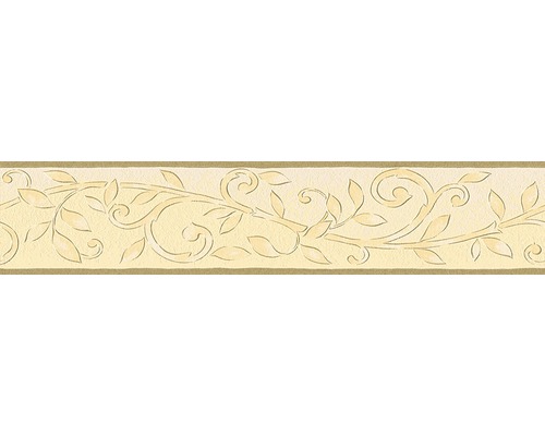 Frise 2030-38 Only Borders 9 vrille de feuilles beige 5 m x 13 cm Bordure avec motif floral pour la décoration murale