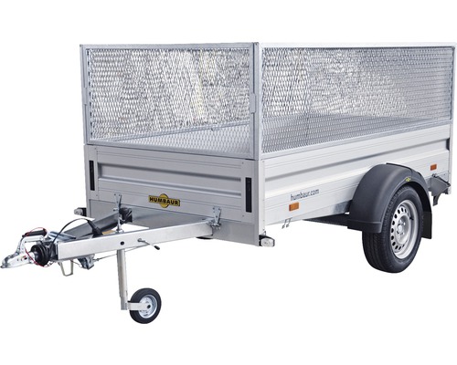 Rehausse de grille en acier Humbaur pour remorque Alumaster 2510x1310x620 mm Remorque Humbaur avec rehausse grillagée
