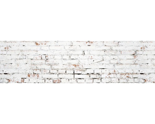 Crédence de cuisine mySpotti Splash White Bricks white bricks 2200 x 600 mm SP-F1-1251