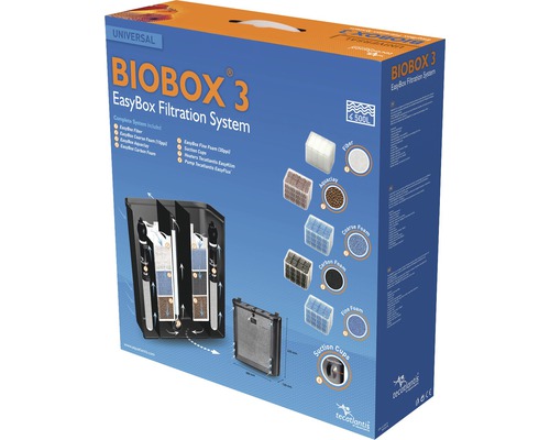 Innenfiltersystem Biobox 3 mit Heizer, 2 x 300 W