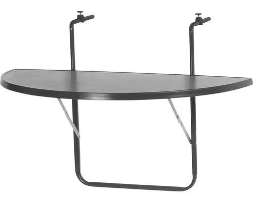 Table de balcon suspendue plastique 100x50x0 cm anthracite