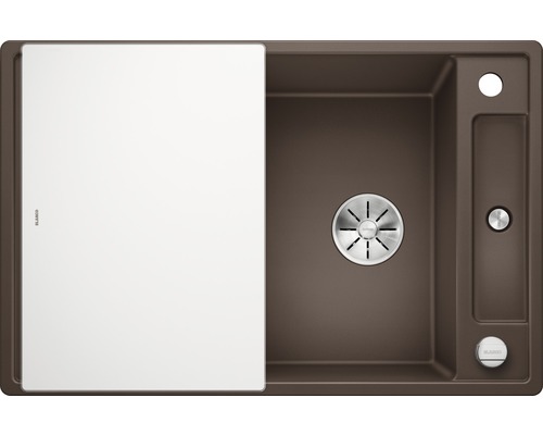 Évier en silgranit avec planche à découper