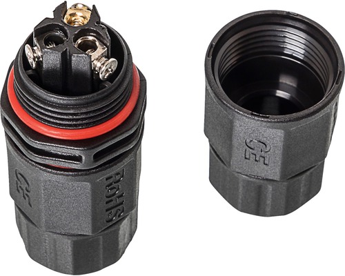 Manchon de raccordement 3 pôles droit IP68 Connecteur de câble ouvert avec marquage CE et marquage RoHs