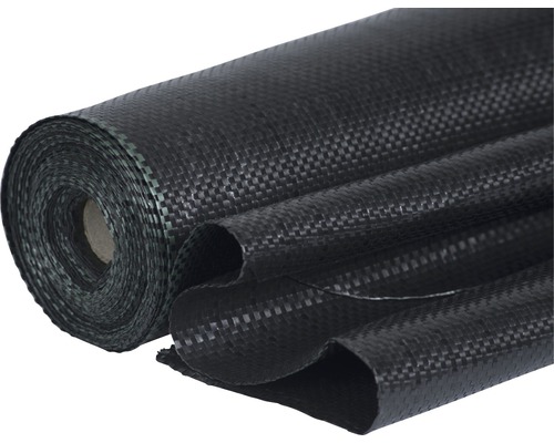Intissé pour sol 100 g/m² FloraSelf® 25x2 m noir Feuille anti-mauvaises herbes en rouleau