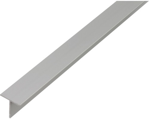 Profilé en T Aluminium argent 20 x 20 x 1,5 mm x 1,5 mm , 2 m Profilé en T en aluminium