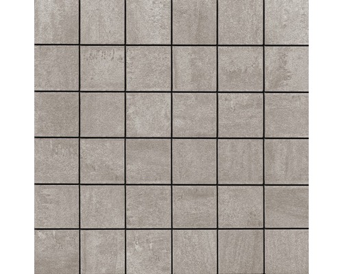 Mosaïque en grès cérame Sokio taupe 30x30 cm Carreaux de céramique carrés pour revêtements muraux et de sol