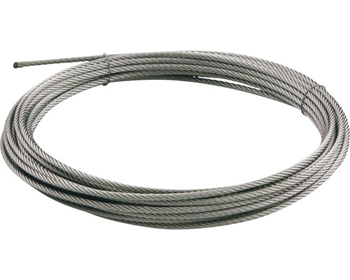 Câble d’acier Pertura V4A Ø 4 mm L 10 m (59) Câble en acier enroulé