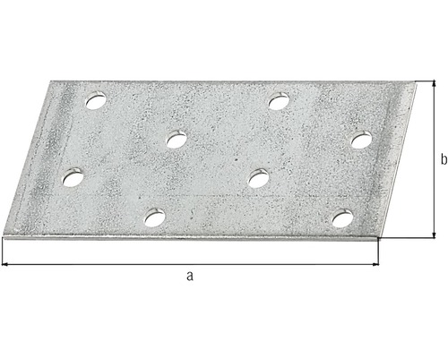 Connecteur métallique plat avec huit trous