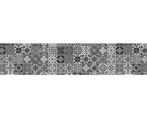 Différents motifs de carreaux en niveaux de gris