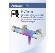 Armatur mit ProTherm schützt vor Verbrühungen.