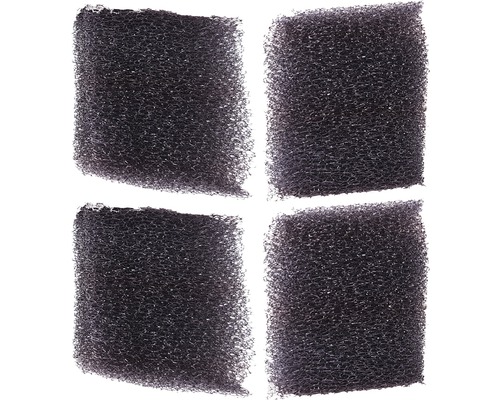 Quatre filtres en mousse