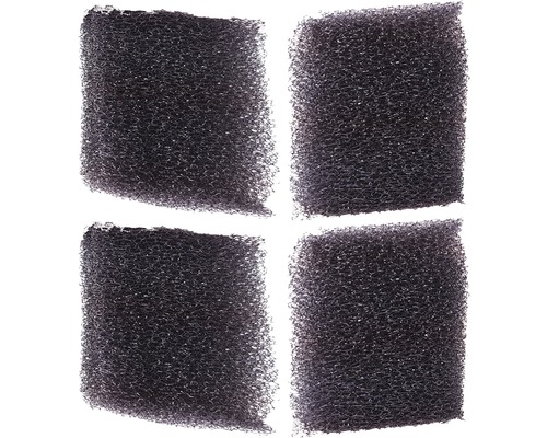 Quatre mousses filtrantes noires