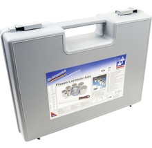 Set de scies cloches pour carrelage dans une mallette de transport