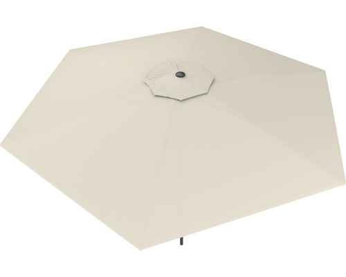 Vue de dessus d''un parasol couleur crème