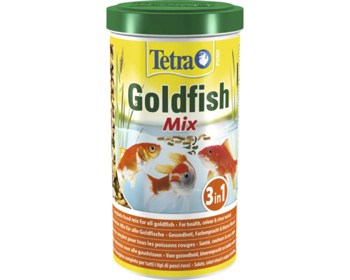 TetraPond Nourriture pour poissons Gold Mix 1 L Mélange d''aliments pour poissons rouges Tetra dans une boîte