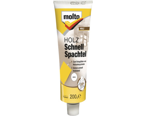 Mastic express pour bois Molto, tube de 200 grammes pour réparer le bois