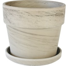 Pot de fleurs avec soucoupe