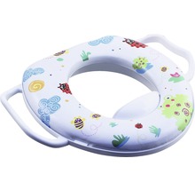 Réducteur de siège de toilette avec poignées et motifs d''animaux