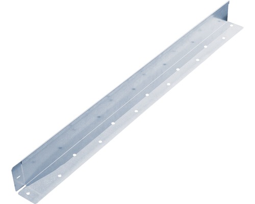 Bordure de pelouse droite gris Light 121 x 5 cm Profilé cornière perforé en métal pour la construction