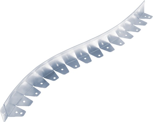Bordure de pelouse courbe gris 'Light' 121 x 8 cm Bordure de gazon flexible en métal