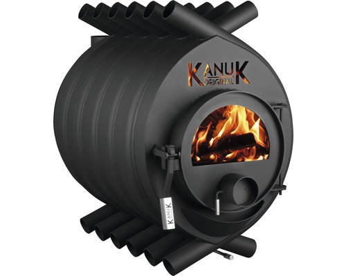 Poêle à air chaud Kanuk® Original noir 22 kW