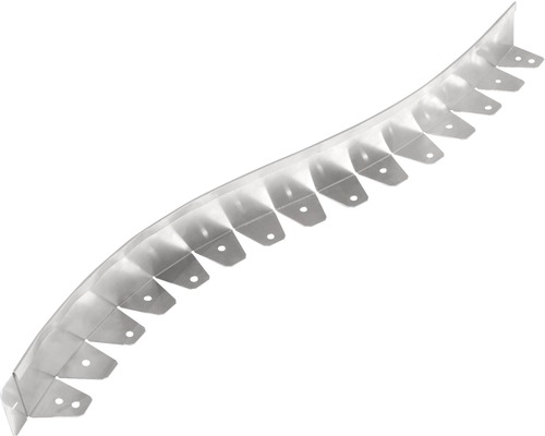 Bordure de pelouse courbe 'alu Heavy' 196x5 cm Bordure de gazon flexible en métal avec trous de fixation