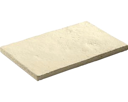 Dalle de terrasse en béton Richelieu Champagne 60,5x40x3 cm Plaque de construction de four