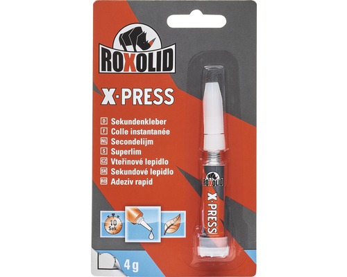 Colle instantanée Roxolid X-PRESS 4 g Colle instantanée Roxolid X-PRESS 4 g
