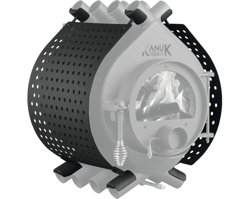 Seitenverkleidung Kanuk Spot gelocht für Kanuk® Original 15 kW & 18 kW schwarz