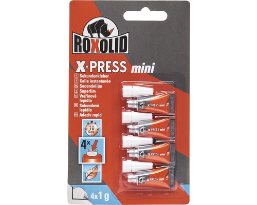 Colle instantanée Roxolid X-PRESS 4 x 1 g