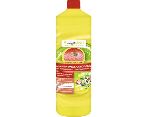 Nettoyant bogaclean Clean & Smell concentré bio actif, 1l Bouteille de concentré de nettoyant Bogaclean 1:10