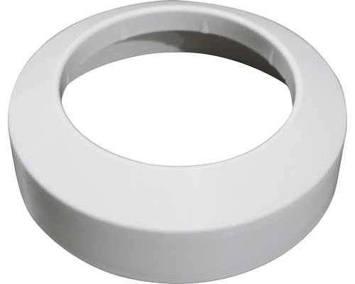 Rosace plate en PVC 110 mm blanche