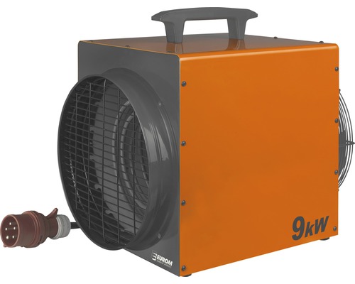 Elektrischer Heizlüfter mit 9 Kilowatt Leistung