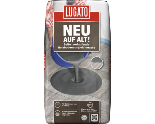 Enduit de ragréage Lugato NEUF sur ANCIEN ! Pour sols en bois 20 kg