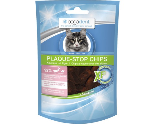 Complément alimentaire bogadent Plaque Stop Chips Fisch 50 g Bogadent Plaque-Stop Chips pour chats