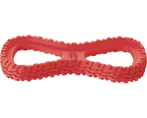 Roter Nerf Hunde-Beißring aus Gummi