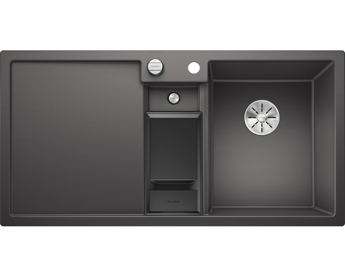 Spüle mit Abtropffläche und Spülmittelspender