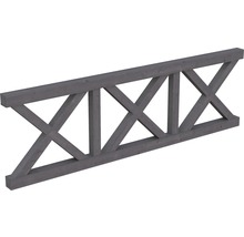 Brüstung Andreaskreuz SKAN HOLZ 270x84 cm schiefergrau