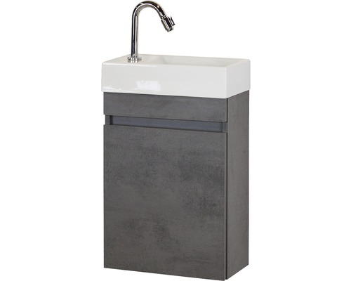 Waschtisch mit Waschbecken und Armatur für das Badezimmer