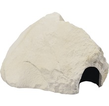 Abri décoratif aspect roche pour aquariums
