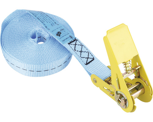 Mamutec Sangle d'arrimage à cliquet 25 mm x 7 m Sangle d''arrimage avec cliquet pour sécuriser le chargement